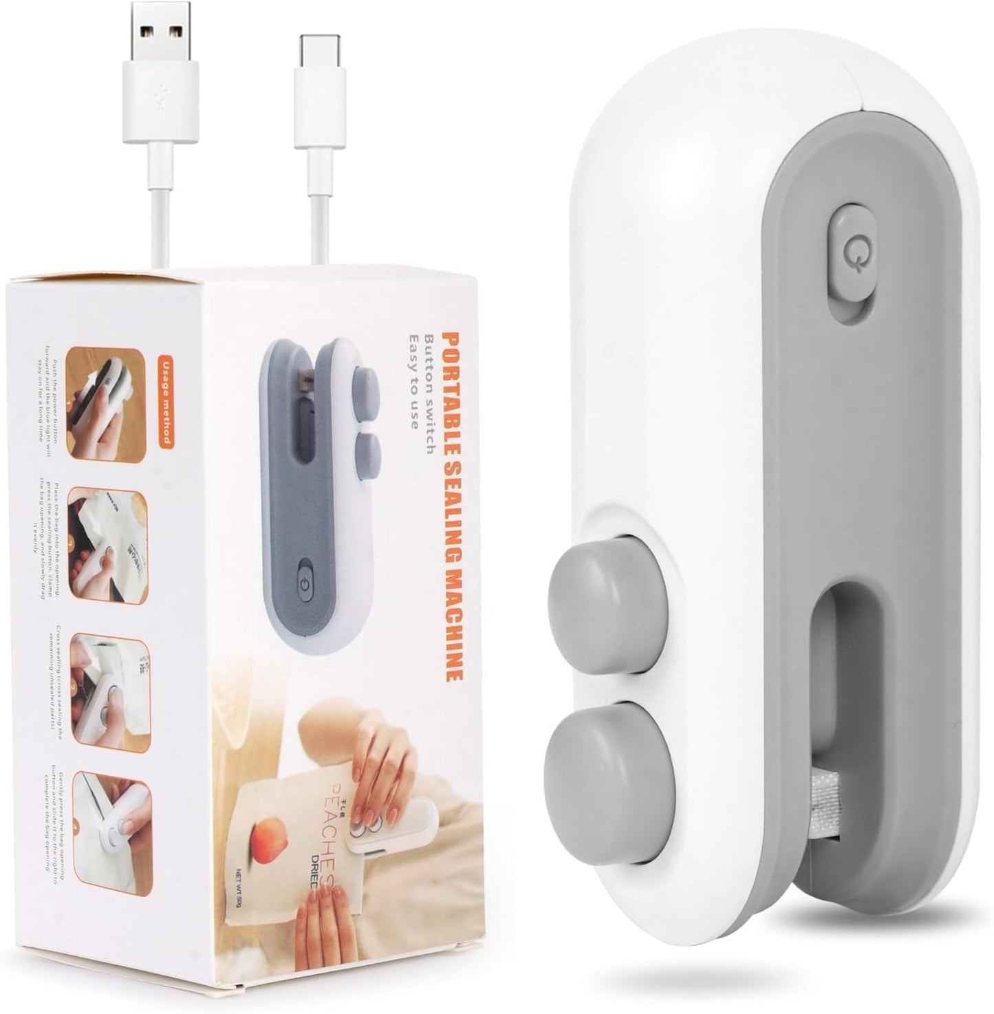 2-in-1 USB Mini Bag Sealer & Cutter