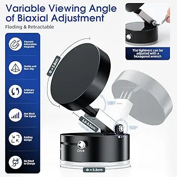 Vacuum Magnetic Phone Mount