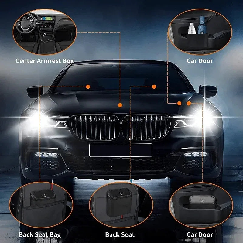 Car Trash Can with Lid