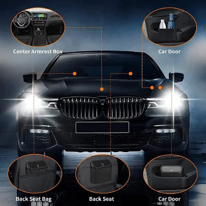 Car Trash Can with Lid