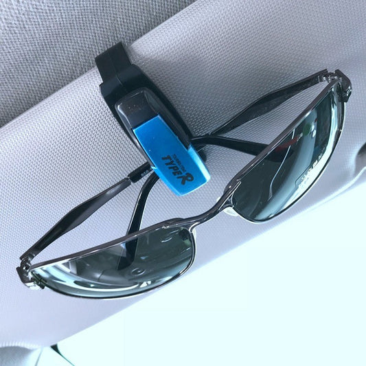Portable Type R Car Sun Visor Sunglasses Holder – Universal