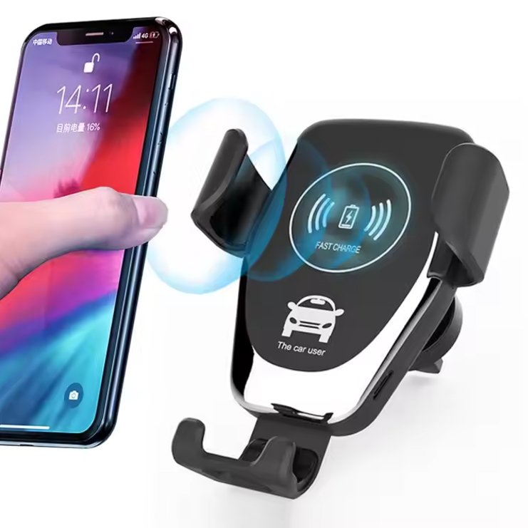 Auto Clamping Wireless Car Charger & Phone Holder