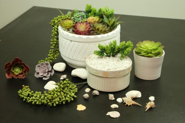 Set of 14 Faux Succulents - Image 3